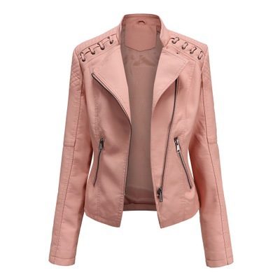 Women's Leather Jackets Women's Short Jackets Slim Thin Leather Jackets Ladies Motorcycle Suits – view 21