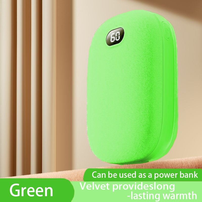 Double-sided Wool Hand Warmers, Both Indoors And Outdoors Are Your Sweet Companions. Double-sided Warmth And Fleece Touch Keep Your Hands Warm For A Long Time – Green