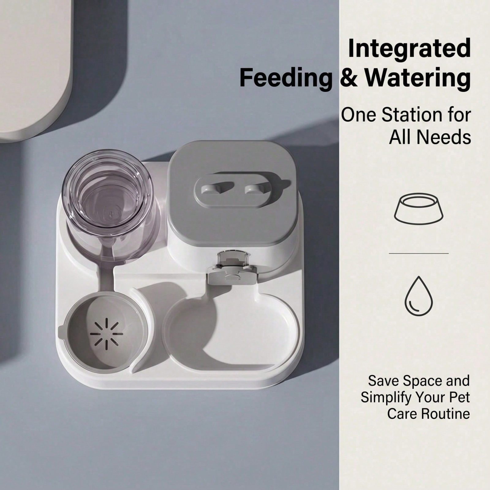 4 Colors Gravity Pet Feeder Water Dispenser Cute Cat Shaped Automatic Food Water Bowl Large Capacity Detachable Stable Anti Slip Base Feeding Supplies For Cats Puppies Small Animals Home Indoor Use – view 5