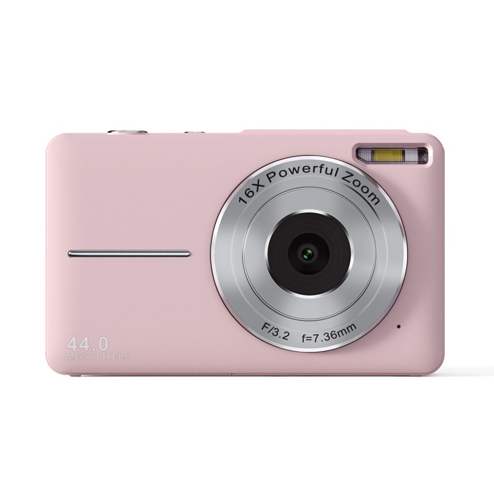 Mini Digital Camera Children's HD Digital Camera Student Mini Digital Camera Boys And Girls Christmas Birthday Gift Children's Entry-level Camera – Pink