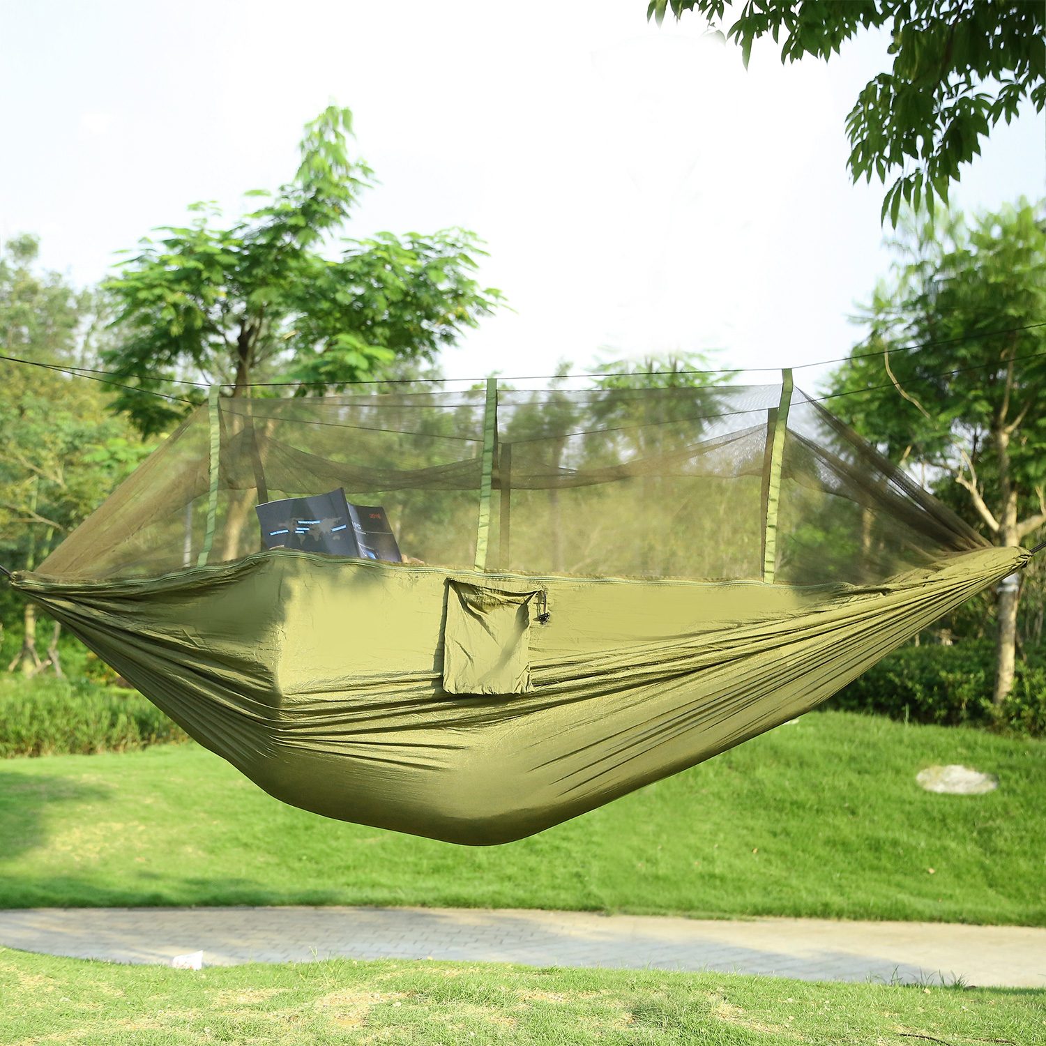 Camping Hammock, Portable Double Hammock With Net – view 5