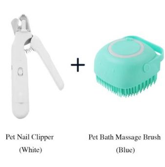 2 In 1 Pet Nail Clippers With Led Light Dog Cat Special Blood Line Scissors Multifunction Animals Paw Nail Trimmer Pet Supplies – Set11