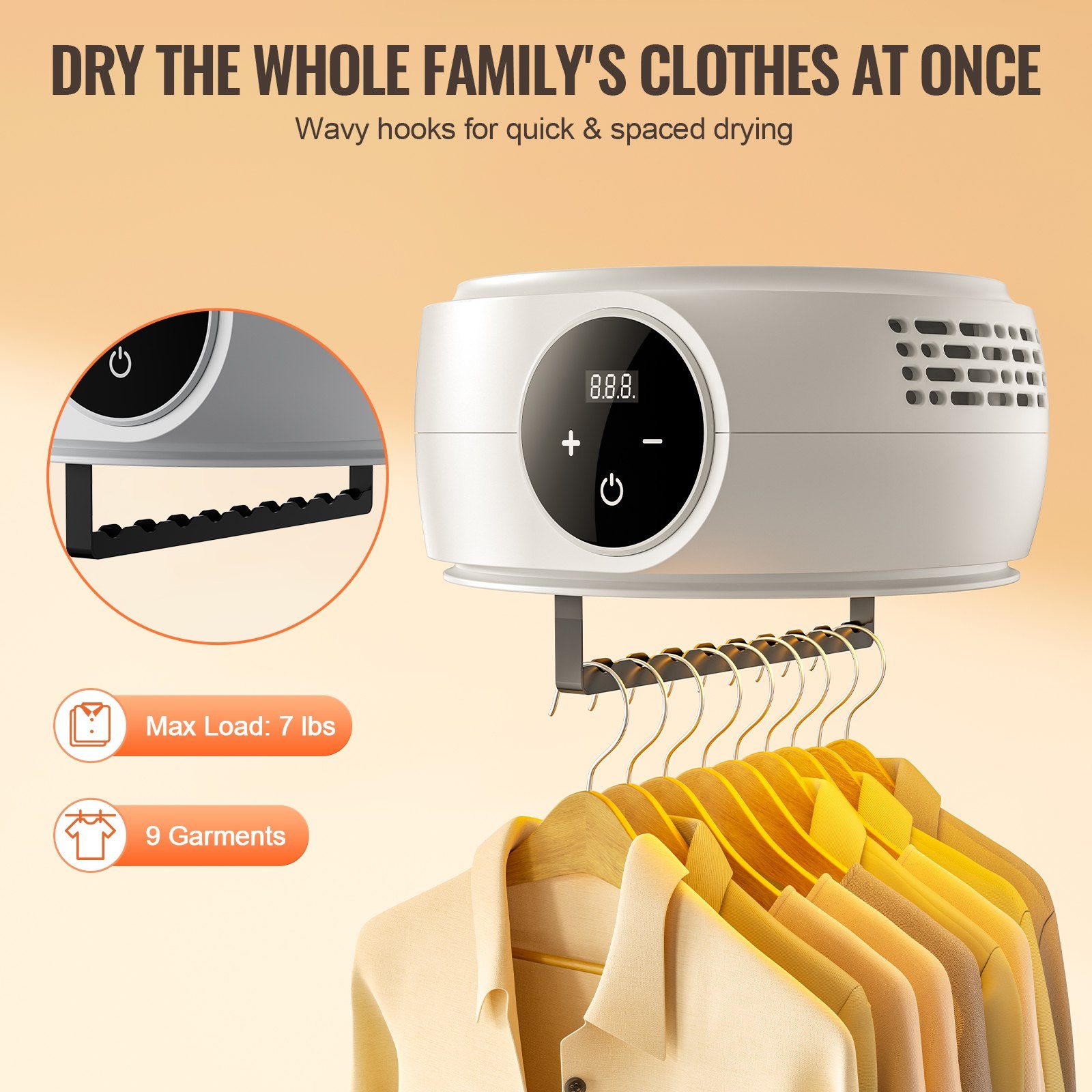 Portable Clothes Dryer, Clothes Dryer With Dryer Bag, PTC Heating – view 9