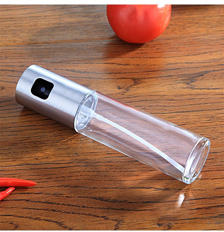 BBQ Healthy Kitchen Cooking Oil Vinegar Spray Bottle Push Type Oil Spray BottlePump Oil Tank Leakproof BBQ Sprayer BBQ Tools Kitchen Gadgets – view 7