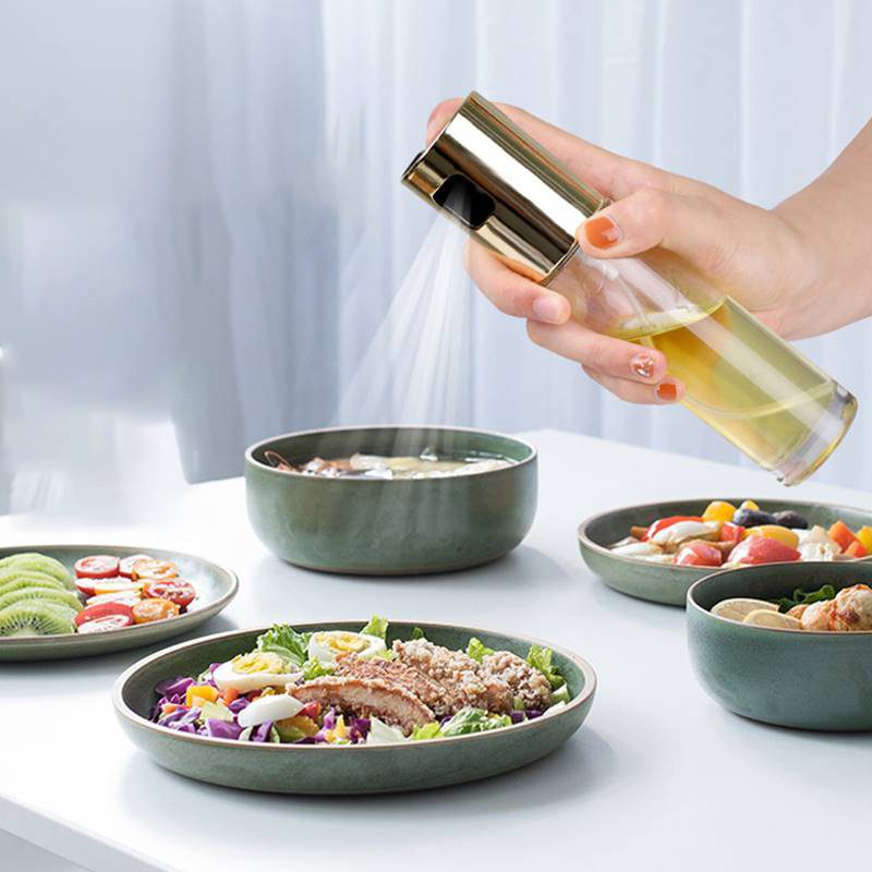 BBQ Healthy Kitchen Cooking Oil Vinegar Spray Bottle Push Type Oil Spray BottlePump Oil Tank Leakproof BBQ Sprayer BBQ Tools Kitchen Gadgets – view 10